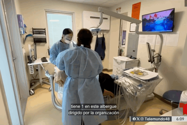 patient at the LifeMoves dental clinic